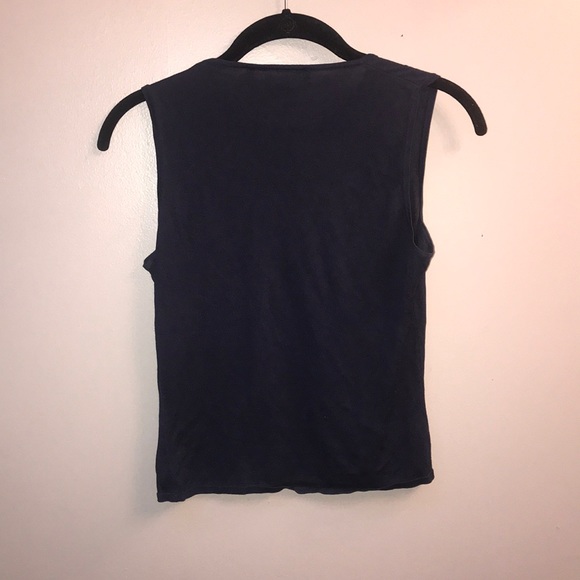 Navy Blue Ralph Lauren Crop Top - Picture 3 of 3